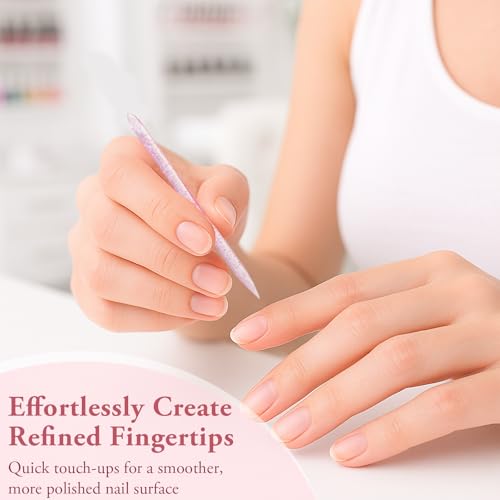 Dual-Ended Cuticle Pushers & Cleaning Tools for Manicure/Pedicure 100 PCS Pink Disposable Nail Sticks