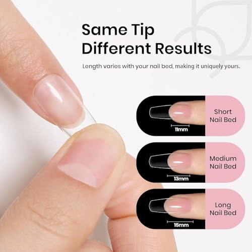 Beetles Gel Nail Kit Medium Coffin with Nail Dehydrator and Primer 576Pcs