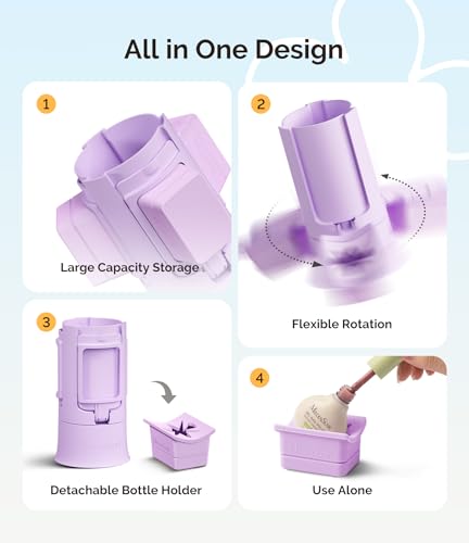 MelodySusie Nail Polish Bottle Holder and Nail Art Tools Organizer Purple - color: Purple