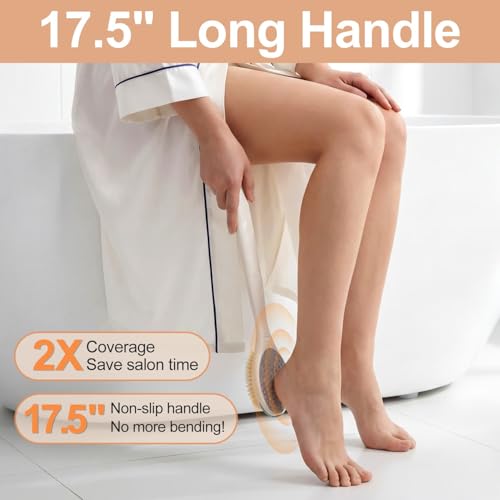 Extendable Foot Brush & Shower Foot Scrubber, Long Bath Brush