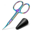 Curved Cuticle Scissors, Extra Fine Tip Nail Scissors, Professional Manicure Scissors for Cuticle Care, Hangnails, Russian Manicure, Eyebrows, Dry Skin & Nail Grooming