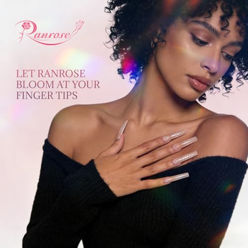 Ranrose 600PCS XXXL Clear Nail Tips, Half Cover for Acrylic Nails - color: XXXL Clear Square Half Cover Nail Tips