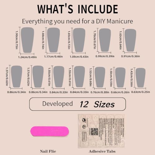 Halloween Long Coffin Press on Nails White French Tip Bloody 24Pcs - color: Halloween 4