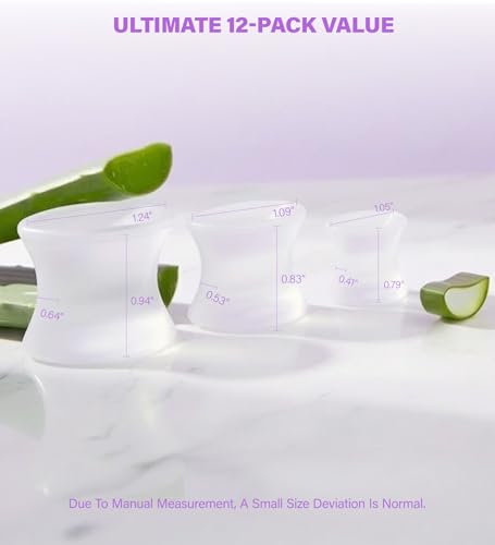 Gel Toe Spacers - 12 Pack (S+M+L) - size: S+M+L