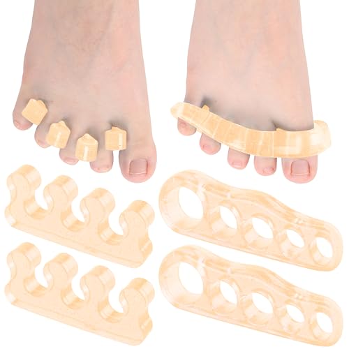 Dr. JK- ToePal Gel Toe Separator, 4 Pairs, Blush, Toe Spacers, Bunion Corrector - color: Blush, size: 4 Pairs