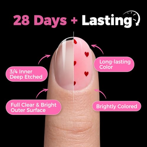 UNA GELLA Extra Short Oval Round Nail Tips 312pcs Short Oval Gel Nail Tips