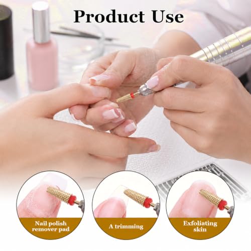 5 In 1 Nail Drill Bits Set, Carbide Nail Drill Bits For Cuticle