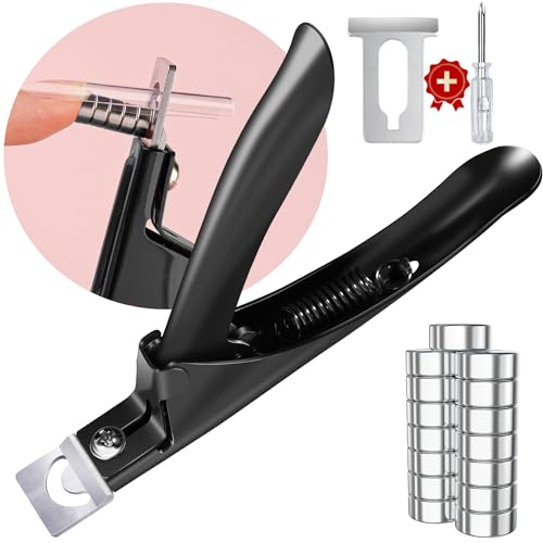 Black Premium Adjustable Nail Clippers with Magnets Sizers Nail Tip Cutter - color: 01 Violet Red, size: Samll Handle