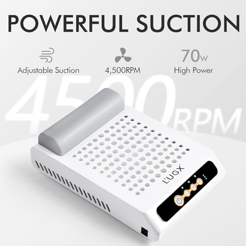 L'UGX Rechargeable Nail Dust Collector, Dust Collector Nail Tech, LG618