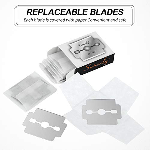 Mudder 120 Pcs Callus Shaver Replacement Blades Corn Plane