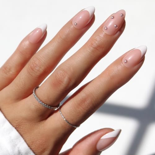 Glamnetic Press On Nails - Short Almond, Glossy Fake Nails 30 Pc Full Kit - color: 8 - ALWAYS & FOREVER