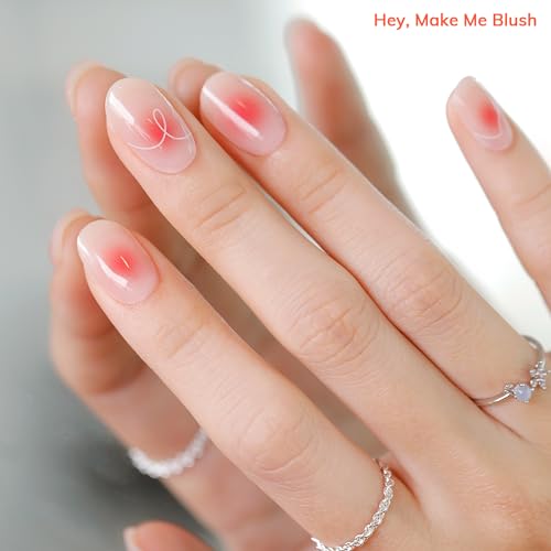Heyhae Semi Cured Gel Nail Strips - Hey, Make Me Blush - color: Hey, Make Me Blush
