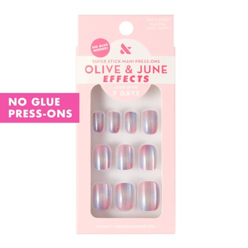 Olive & June Effects Super Stick Press-On Nails, Fairy Velvet - color: Fairy Velvet (Pack of 1)