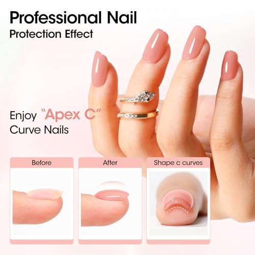 Gellen Builder Gel for Nails, UV/LED Hard Gel Nail Extensions 30g Nude Pink - color: Nude Pink