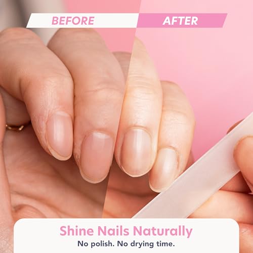 Bona Fide Beauty Czech Glass Nail File and Shiner Duo Set (Pink) - color: Pink