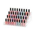 4-Tier Nail Polish Organizer, Clear PET Tabletop Display Rack - color: Clear - 4 Tier
