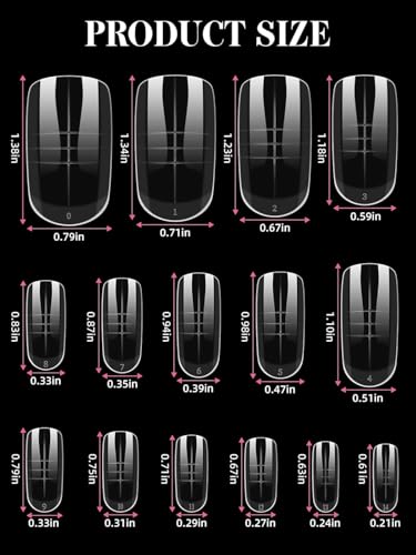 300 Pcs Toe Dual Nail Forms for Poly Extension Gel - color: 300P Toe Dual Nail