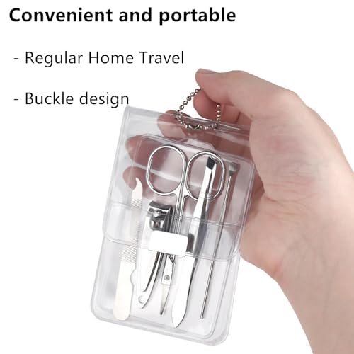 2 Pack Manicure Pedicure Set Portable Nail Clippers Nail Care Kit