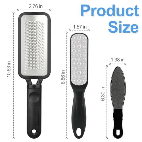 3-Pack Colossal Stainless Steel Foot File Callus Remover