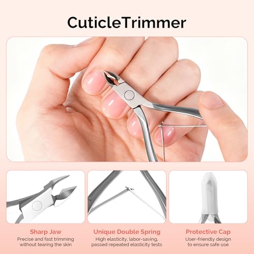 MelodySusie 14PCS Manicure Tools Kit Nail Care Set - size: 14Pcs Milk & Honey