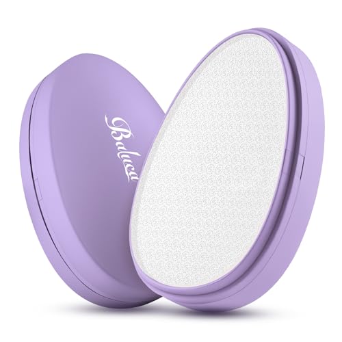 BALUCA Glass Foot File Callus Remover for Feet - Nano Glass Foot Scraper Scrubber Dead Skin Removal for Cracked Heels,Professional Pedicure Tool for Home, Salon, and Travel (Purple) - color: Purple