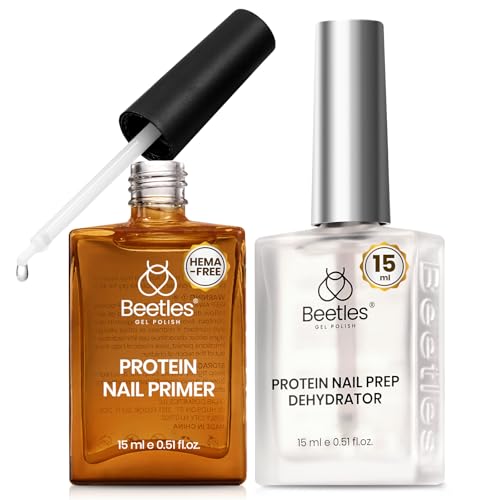 Beetles 15ml Protein Nail Prep Dehydrator and Primer Set - color: E-Clear-2