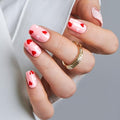 CurvLife Shrot Square Press On Nails, Cupid Touch Red, Soft Gel - color: Cupid Touch