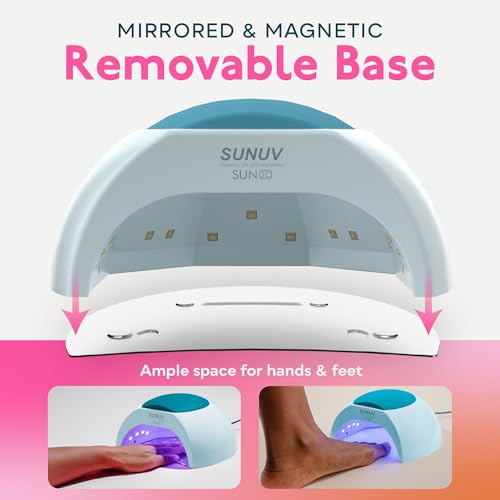 SUNUV UV LED Nail Lamp, LED UV Light for Gel Nails Polish SUN2C Blue - color: Bleu