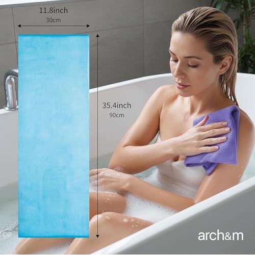 ARCH&M Exfoliating Washcloth, 3 Pack, Gray Black Off-White - style: Gray Black Off-White