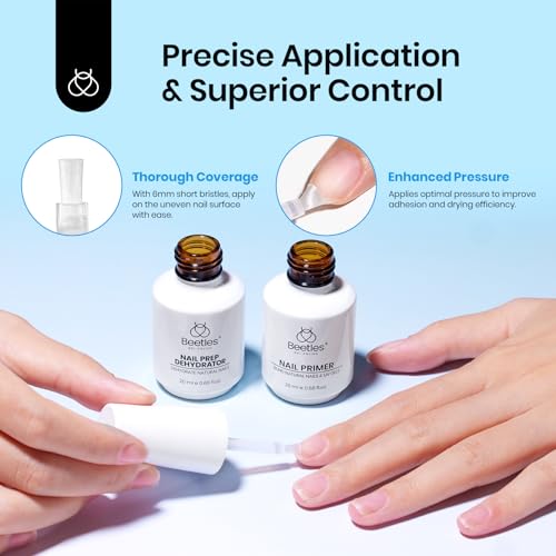 Beetles 20 ml 2Pcs Nail Dehydrator and Primer Set - color: F-Clear-2