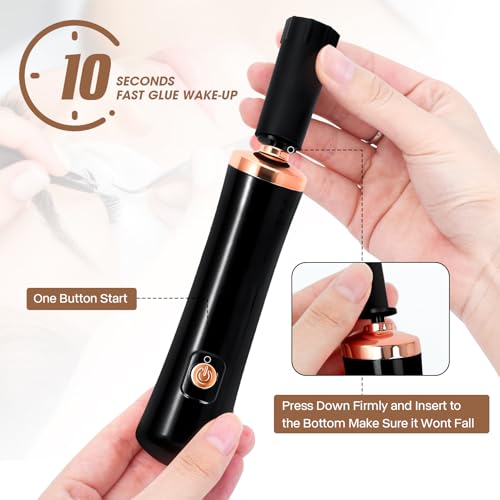 Glue Shaker for Eyelash Extensions, Black