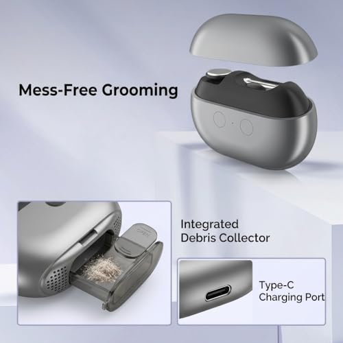 Electric Nail Clipper, 3-in-1 Automatic Trimmer for Seniors, Gray - color: Gray