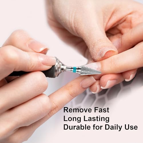 3/32" Clean Umbrella Carbide Cuticle Cleaner Bit for Nail Prep, 2-Pack - color: 031 Silver, size: M
