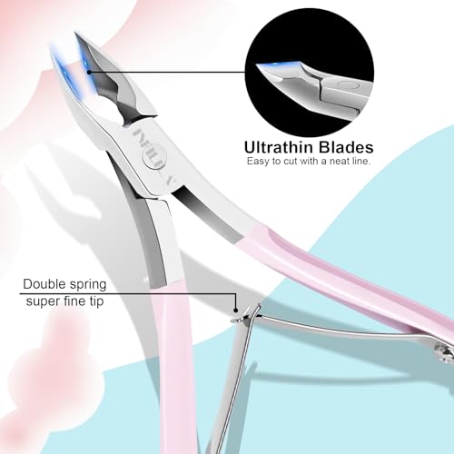 NXJ INFILILA Cuticle Remover Kit 4Pcs,Cuticle Trimmer & Pusher,Scraper - size: Pink Cuticle Tools-4pcs