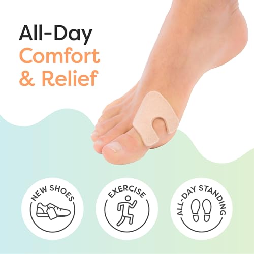 ZenToes U-Shaped Felt Callus Pads, Self-Stick Cushions, 48 Count - color: Beige, size: 48 Count