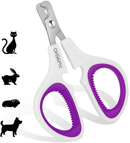 Pet Nail Clippers, Cat & Kitten Claw Nail Clipper Safe Sharp Trimmer - color: Purple