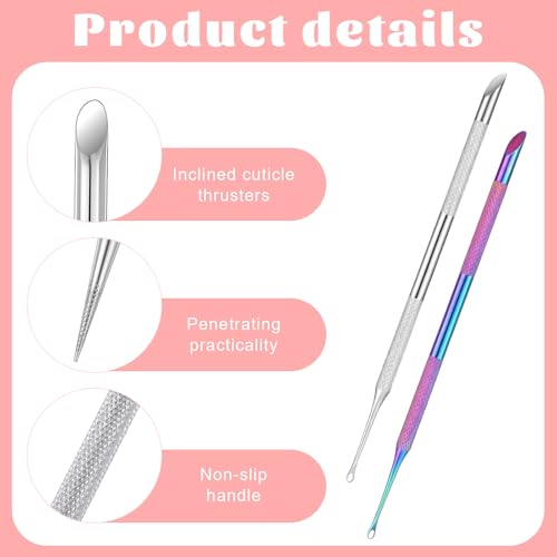 Loop Cuticle Pusher, Dual Ended Cuticle Remover, Nail Cleaner Tool