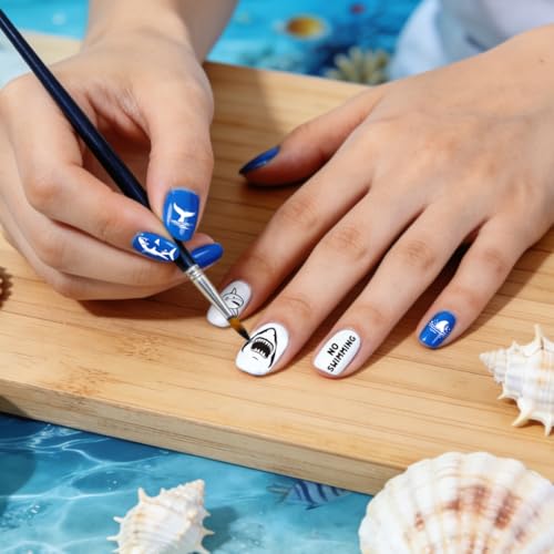 6 Sheets Nail Stamping Plate Nautical Sea Nail Art Stamp - color: Marine Life Elements