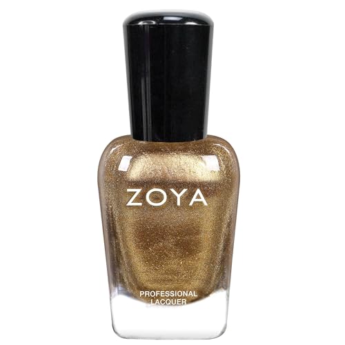 ZOYA Gold & Metallic Nail Polish, Long-Wear Shimmer Shades, Big12Free - color: Moki