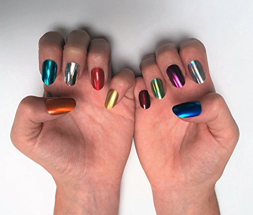 Minx Nails, Silver Chrome, Nail Wrap - color: Silver Chrome
