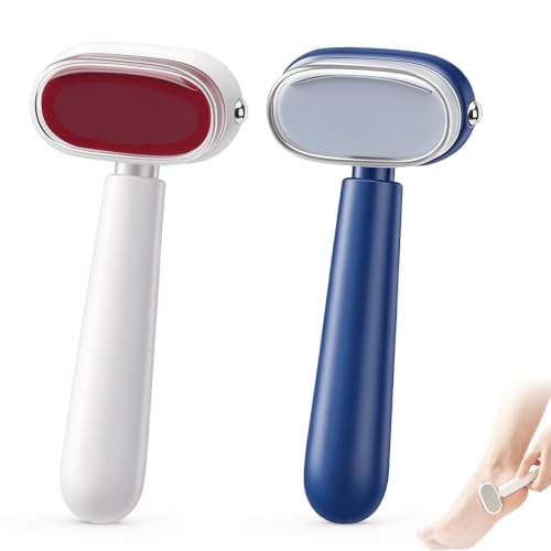 2PCS Double-Sided Foot Scraper for Callus Removal, Stainless Steel Foot File Rasp, Dual-Sided Design, Foot Care Tool for Cracked Heels & Dead Skin