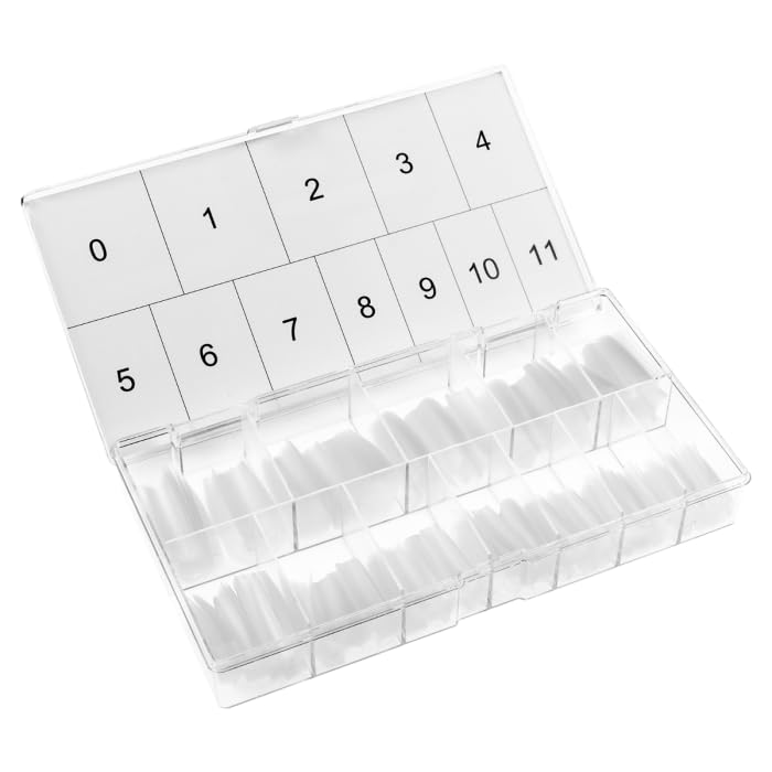 Americanails Nail Tips - Long Square 600ct - color: Long Square, size: 600 Nail Tips