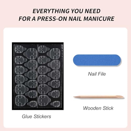 30Pcs Fall Press on Nails - Short Almond Fake Nails, Orange - color: Style-10