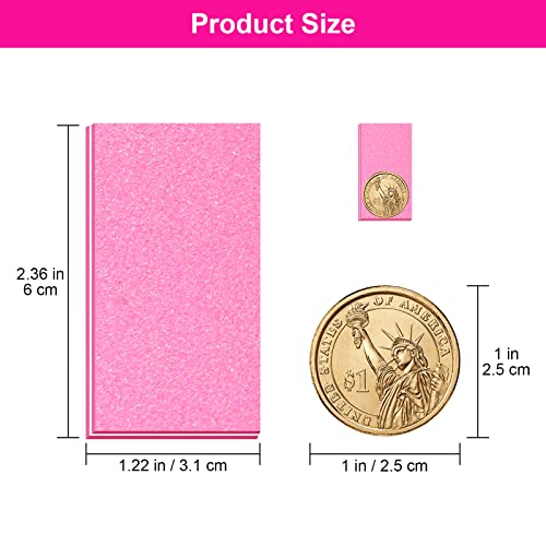 Diesisa Buffer Block Nail File, 100/180 Grit Sponge Nail Buffers for Acrylic Nails, Mini Buffing Block Double Sided for Manicure Tools 30 Count - Pink - color: Pink-30pc