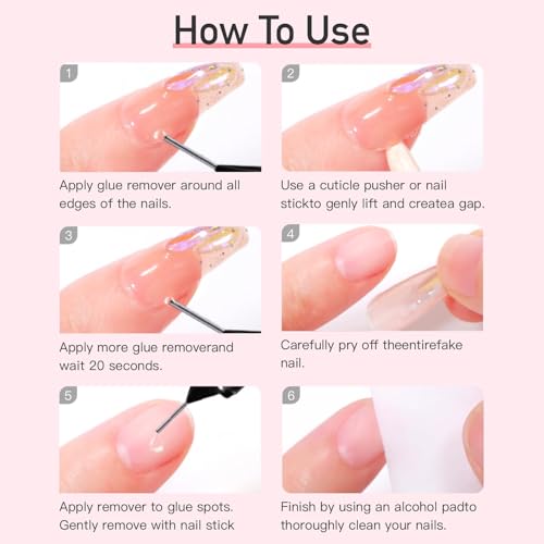 Curvlife 10g Semi-Solid Glue and 20ml Pinpoint Nail Glue Remover Kit - size: 0.25 Fl Oz (Pack of 2)