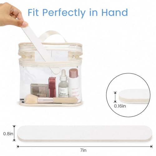 Nail Files - 24 PCS Fingernail Files 7" Long 80/100 Grit White - color: 24pcs White, size: 80/100 Grit