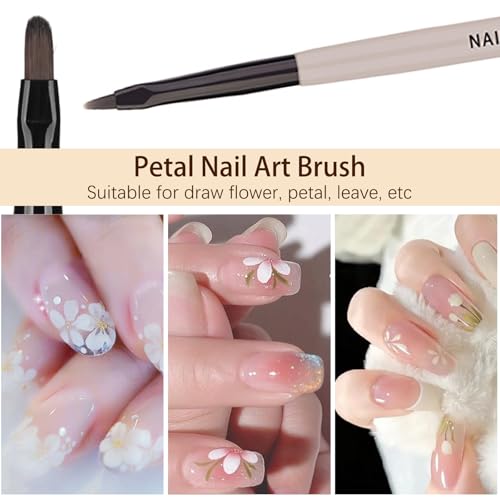 Daisy Nail Brush for Nails, 3D Flower Nail Brushes, Acrylic & Gel Polish Brush French Tips Nail Brushes for Petals & Butterflies and Intricate Art Designs Manicure Salon & DIY Home Manicure - color: Daisy Nail Brush