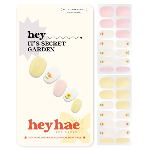 Heyhae Semi Cured Gel Nail Strips - Hey, It’s Secret Garden