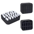 Essential oils Organizer Holder Foam Pad with Slots, can DIY - color: Black 15slots(12+3)