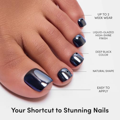 Glamnetic Halloween Press On Toenails, Natural Glazed, Boba - color: 8 - Boba